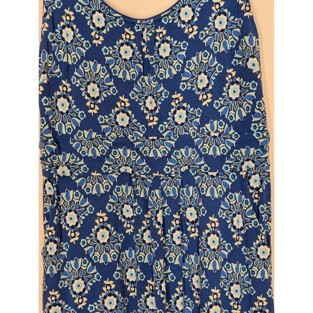 Boden Diana Royal Blue Floral Maxi Dress Sleeveless Size UK 20R/ US 16R - Picture 2 of 9